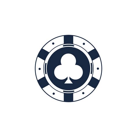 Faculdade logotipo fichas de poker